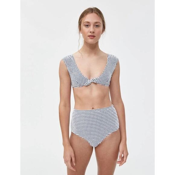 RITA ROW Puffy Popcorn Vintage Pinup Inspired High-waisted Swim Set - Picture 1 of 10